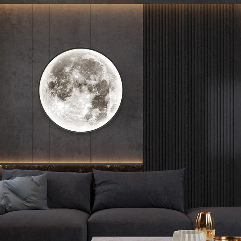 Moon LED Wall Light For Bedroom Kid's Room Foyer Living Room Coffee Bar Aisle Hallway Gallery Studyroom Loft Indoor Home Lights.